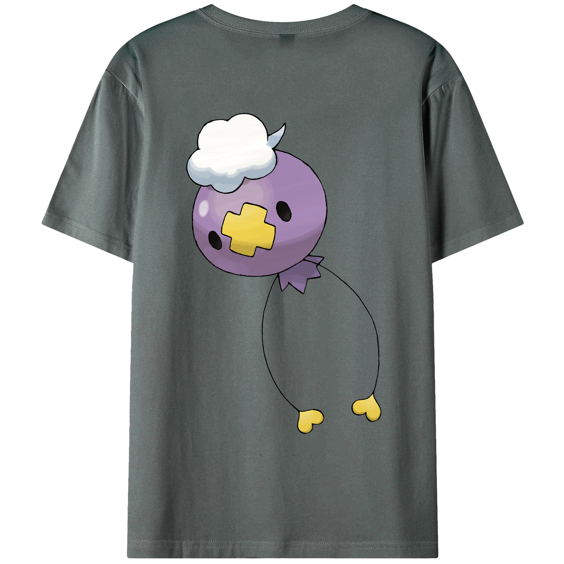 （画像用） ポケットモンスター Pokémon 綿100％ メンズ半袖Tシャツ（バックプリント） 通気性
